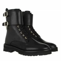 Aigner Bootie Black Bottes De Motard