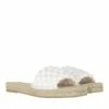 Slip On Sandale Blanc Claquette -Pas Cher Fashionette Magasin A0158030 Espadrij l originale 1