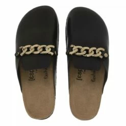 Mule Slipper Noir Mule 11 Mule Slipper Noir Mule -Pas Cher Fashionette Magasin A0158929 Espadrijl originale position 4