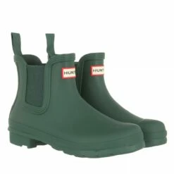 Womens Original Chelsea Hunter Green Bottes De Pluie