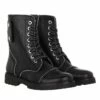 Zadig & Voltaire Joe - Smooth Cowskin & Studs Pipping Black Bottes De Motard