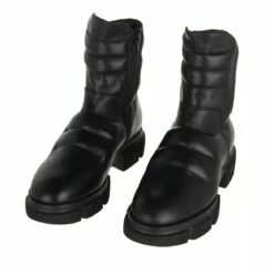 COPENHAGEN CPH546 Biker Boot Calf Leather Black Bottes De Motard -Pas Cher Fashionette Magasin A0160681 Copenhagen position 4