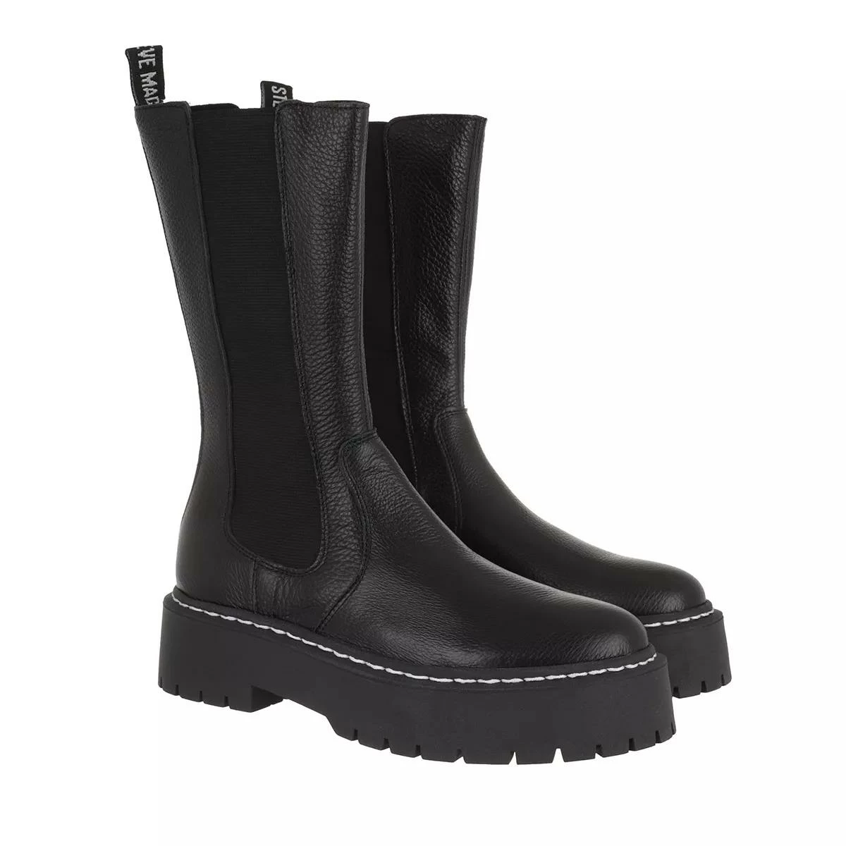 Steve Madden Vivianne Black Leather Botte 3 Steve Madden Vivianne Black Leather Botte