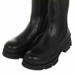 Steve Madden Filina Black Leather Botte -Pas Cher Fashionette Magasin A0160713 Steve Madden 4