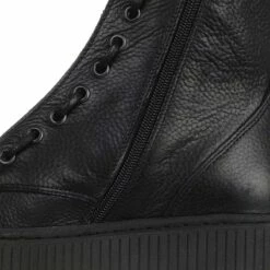 Steve Madden Odyl Black Leather Botte 8 Steve Madden Odyl Black Leather Botte -Pas Cher Fashionette Magasin A0160715 Steve Madden 3