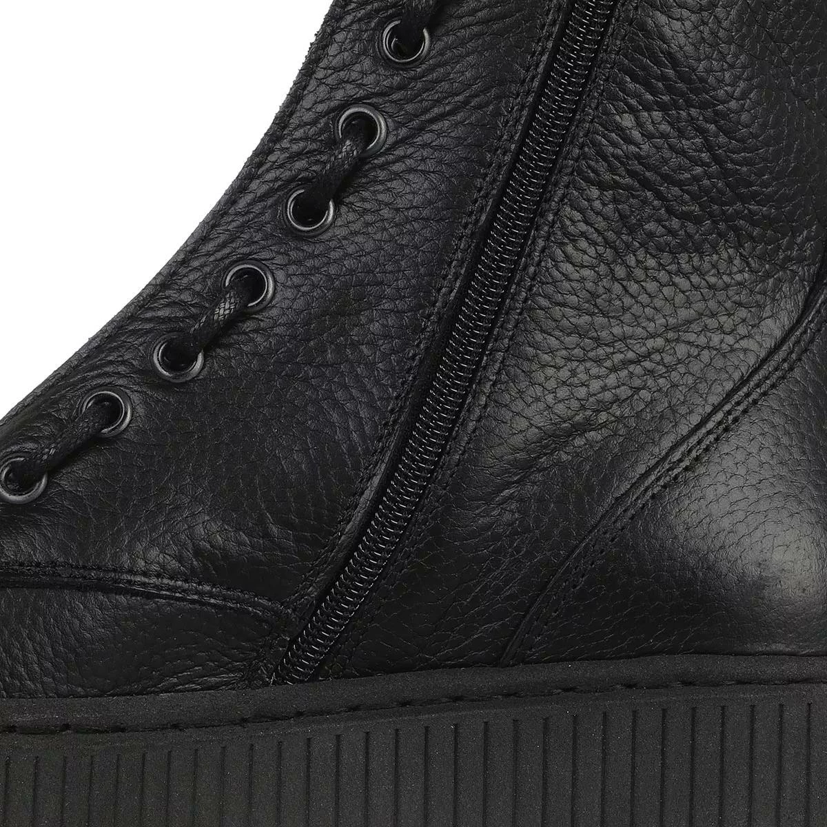 Steve Madden Odyl Black Leather Botte 5 Steve Madden Odyl Black Leather Botte – Image 3