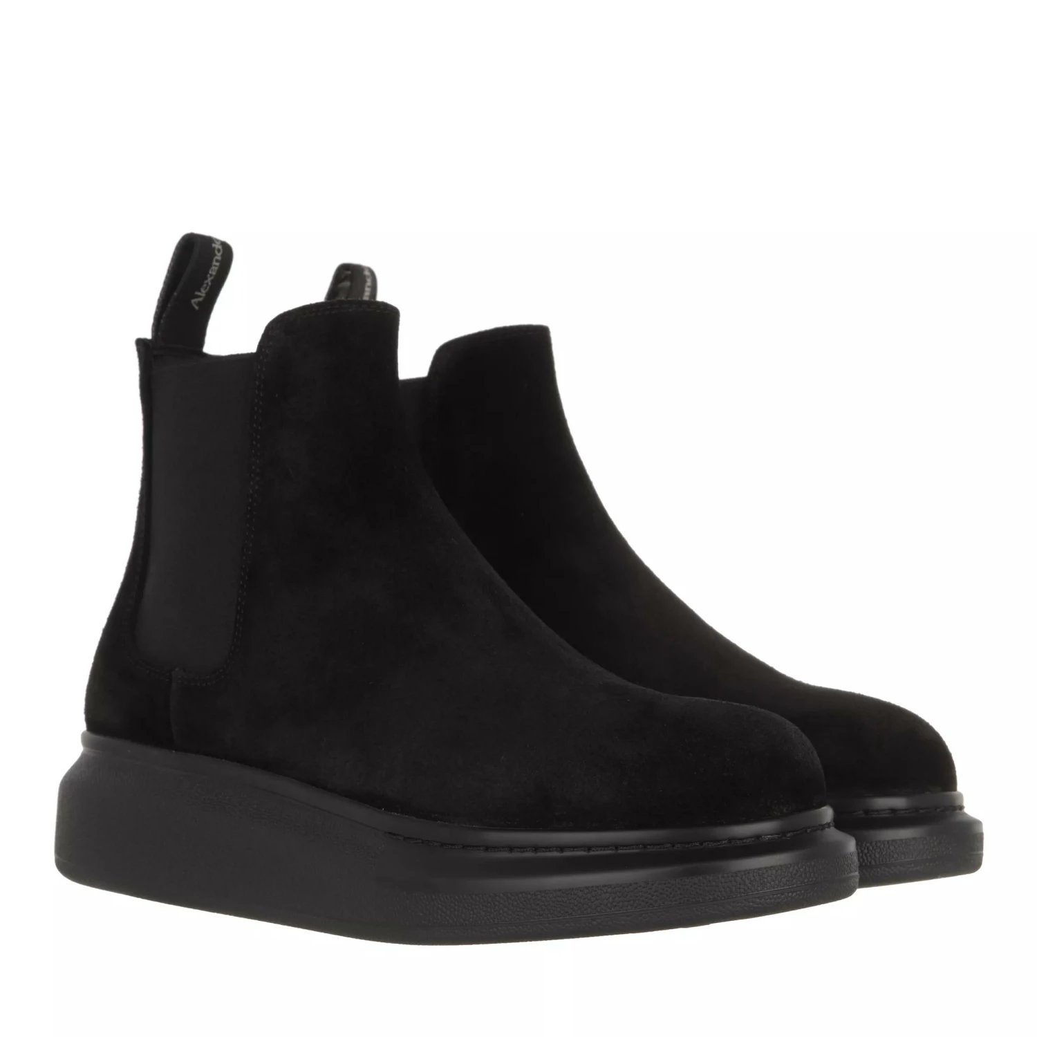 Alexander McQueen Boots Leather Black Botte Chelsea 3 Alexander McQueen Boots Leather Black Botte Chelsea