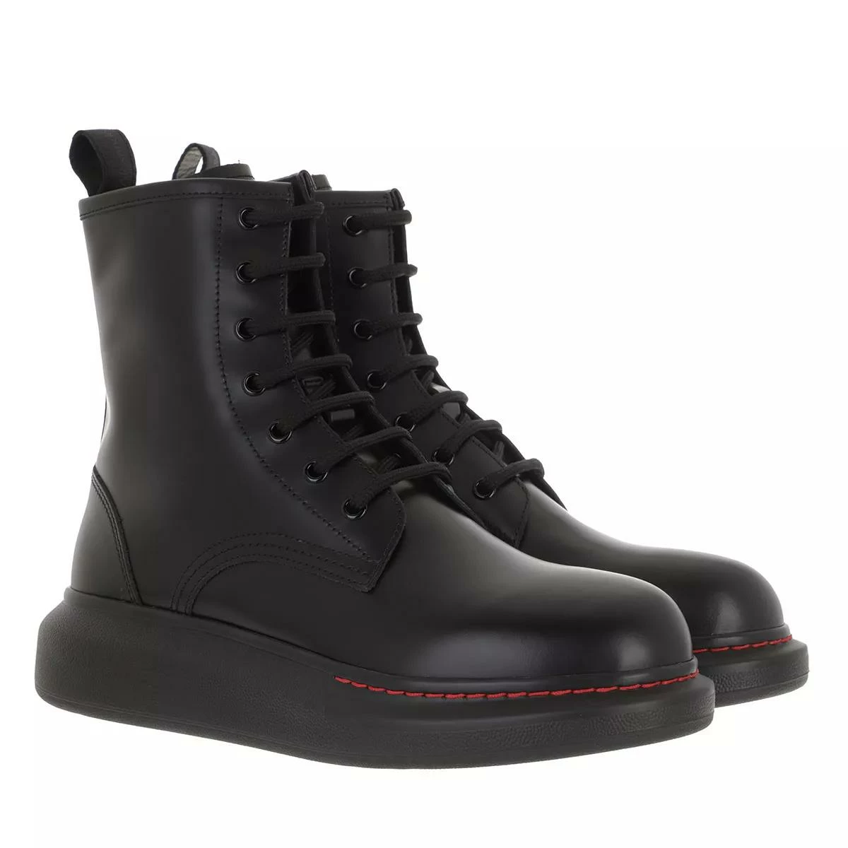 Alexander McQueen Hybrid Boots Black/Black Bottes à Lacets 3 Alexander McQueen Hybrid Boots Black/Black Bottes à Lacets