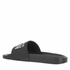 DSQUARED2 Logo Print Slides Black Claquette 11 DSQUARED2 Logo Print Slides Black Claquette -Pas Cher Fashionette Magasin A0162829 Dsquared2 2