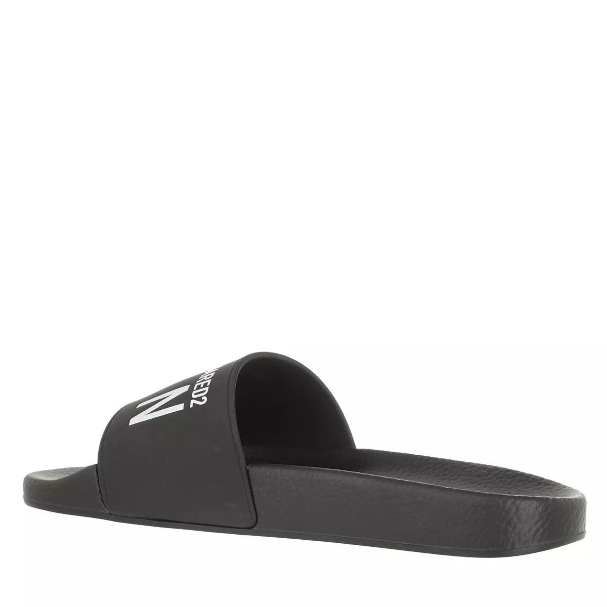 DSQUARED2 Logo Print Slides Black Claquette 6 DSQUARED2 Logo Print Slides Black Claquette – Image 4