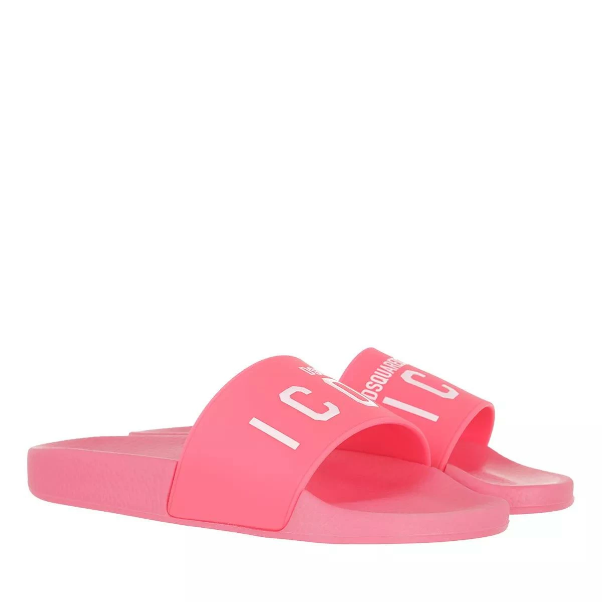 DSQUARED2 Logo Print Slides Rosa Claquette 3 DSQUARED2 Logo Print Slides Rosa Claquette