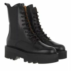 ATP Atelier Pesaro Chunky Boot Vachetta Black Bottes à Lacets
