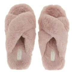 Ted Baker Wfp Lopply Faux Fur Cross Over Slipper Dusky Pink Pantoufle 9 Ted Baker Wfp Lopply Faux Fur Cross Over Slipper Dusky Pink Pantoufle -Pas Cher Fashionette Magasin A0165735 TedBaker position 4