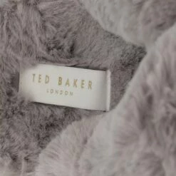 Ted Baker Wfp Lopply Faux Fur Cross Over Slipper Light Grey Pantoufle -Pas Cher Fashionette Magasin A0165736 TedBaker position 3