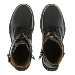 Lace-Up Boot With Track Sole Black Bottine -Pas Cher Fashionette Magasin A0166606 Toral position 4