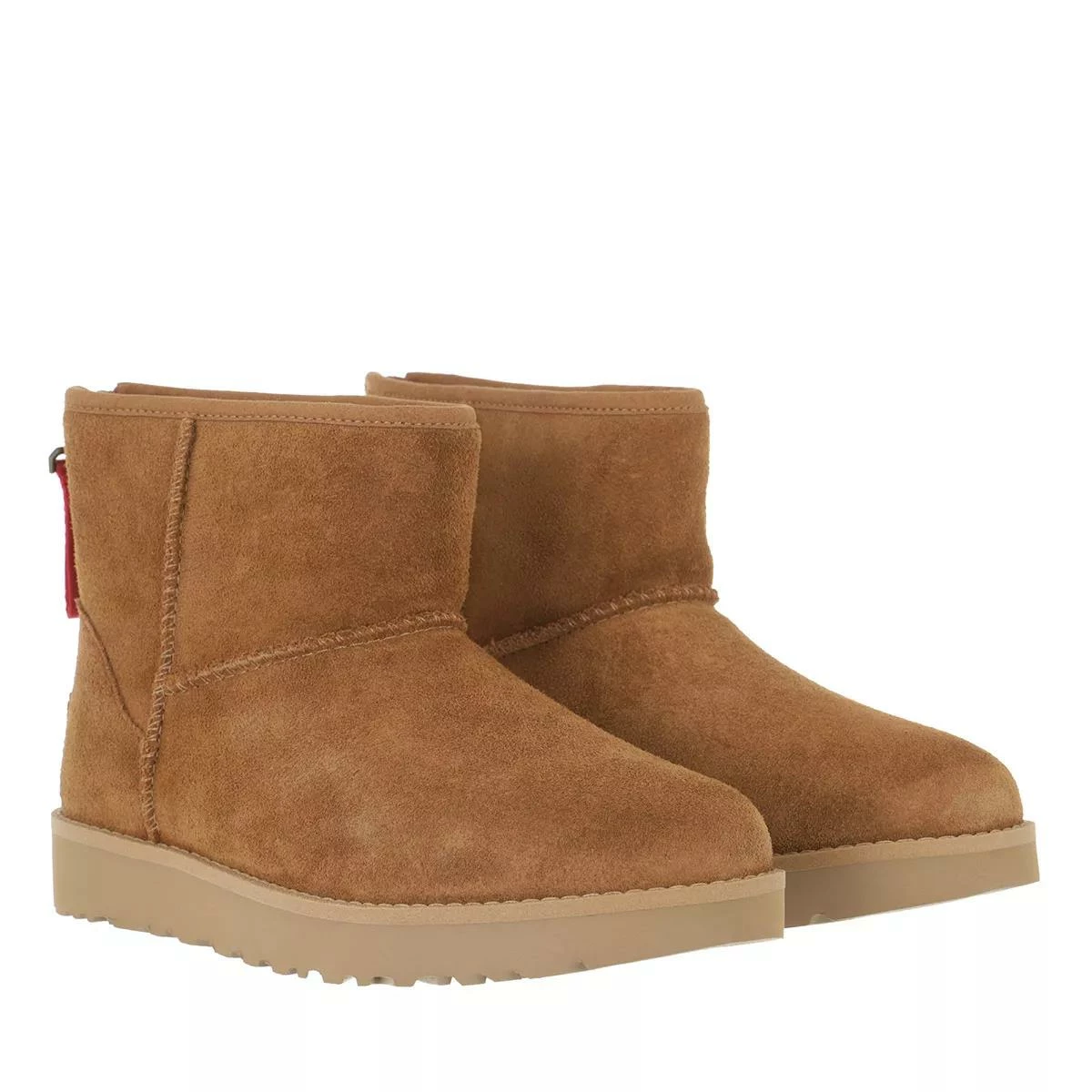 Ugg W Classic Mini Logo Zip Chestnut Bottes D'hiver 3 Ugg W Classic Mini Logo Zip Chestnut Bottes D'hiver