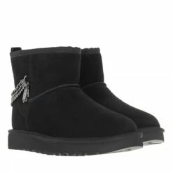 Ugg W Classic Mini Chains Black Bottes D'hiver