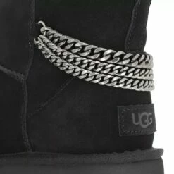 Ugg W Classic Mini Chains Black Bottes D'hiver -Pas Cher Fashionette Magasin A0167583 UGG position 3