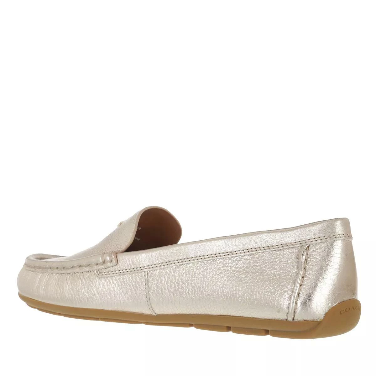 Coach Marley Metallic Leather Driver Champagne Conducteur 4 Coach Marley Metallic Leather Driver Champagne Conducteur – Image 2