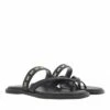 MICHAEL Michael Kors Alba Thong Slide Black Claquette
