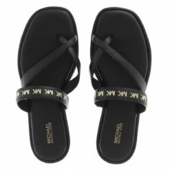 MICHAEL Michael Kors Alba Thong Slide Black Claquette -Pas Cher Fashionette Magasin A0174810 MichaelMichaelKors position 4