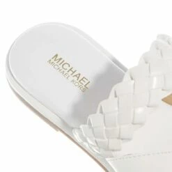 MICHAEL Michael Kors Alba Thong Slide Optic White Sandale -Pas Cher Fashionette Magasin A0174812 MichaelMichaelKors position 3