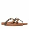 MICHAEL Michael Kors Plate Sandal Brown Tongue
