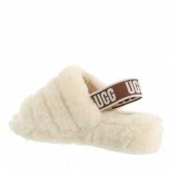 Ugg W Fluff Yeah Slide Natural Pantoufle -Pas Cher Fashionette Magasin A0176775 UGG position 2