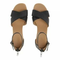 Ugg W Eugenia Black Leather Sandale -Pas Cher Fashionette Magasin A0176789 UGG position 4