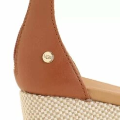Ugg W Eugenia Tan Leather Espadrille -Pas Cher Fashionette Magasin A0176790 UGG position 3