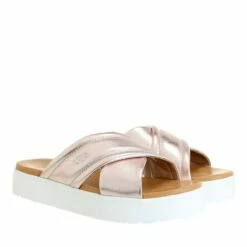 Ugg W Zayne Crossband Rose Gold Metallic Sandale