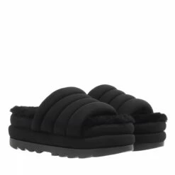 Ugg W Puft Slide Black Claquette