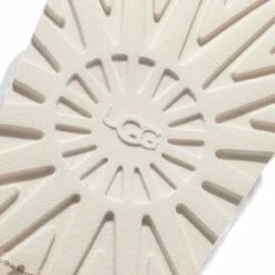 Ugg W Fuzz Sugar Terry Cross Slide Metal Grey Pantoufle -Pas Cher Fashionette Magasin A0176803 UGG position 4