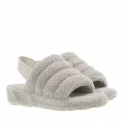 Ugg W Fluff Yeah Terry Metal Grey Pantoufle