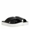 Ugg W Zayne Crossband Black Leather Claquette