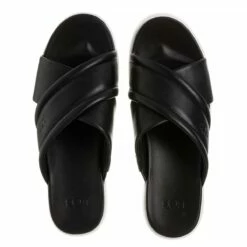 Ugg W Zayne Crossband Black Leather Claquette -Pas Cher Fashionette Magasin A0176809 UGG position 4