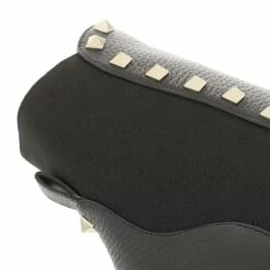 Valentino Garavani Rockstud Ankle Boots 90 Leather Black Bottine -Pas Cher Fashionette Magasin A0178212 ValentinoGaravani position 3