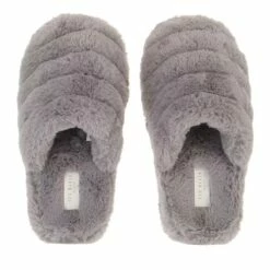 Ted Baker LOPSEY Faux Fur Mule Slipper Light Grey Pantoufle 9 Ted Baker LOPSEY Faux Fur Mule Slipper Light Grey Pantoufle -Pas Cher Fashionette Magasin A0178713 TedBaker position 4