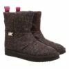 MICHAEL Michael Kors Stark Slipper Bootie Brown Bottes D'hiver -Pas Cher Fashionette Magasin A0179002 MichaelMichaelKors position 1