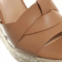 Steve Madden Sivian Wedge Sandal Camel Leather Sandale -Pas Cher Fashionette Magasin A0179763 SteveMadden position 3