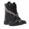 Guess Riplei Quilted Biker Boots Black Bottes De Motard