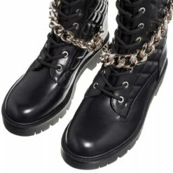 Guess Riplei Quilted Biker Boots Black Bottes De Motard -Pas Cher Fashionette Magasin A0180469 Guess position 4