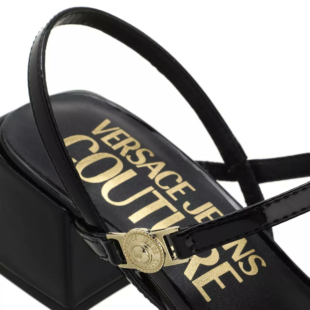 Versace Jeans Couture Sandal Shoes Black Sandale 4 Versace Jeans Couture Sandal Shoes Black Sandale – Image 2