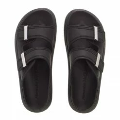 Alexander McQueen Hybrid Slides Black Claquette -Pas Cher Fashionette Magasin A0182205 AlexanderMcQueen position 4