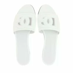 Dolce & Gabbana Logo Slides White Claquette -Pas Cher Fashionette Magasin A0182253 DolceGabbana 5