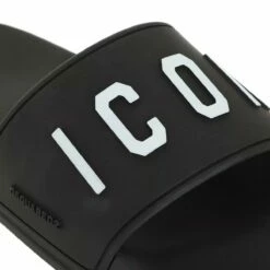 DSQUARED2 Ceresio Slides Black Claquette -Pas Cher Fashionette Magasin A0182271 Dsquared2 position 3