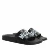 MOSCHINO Sabotd Pool25 Pvc Logo Nero Bianco Claquette -Pas Cher Fashionette Magasin A0182677 Moschino position 1