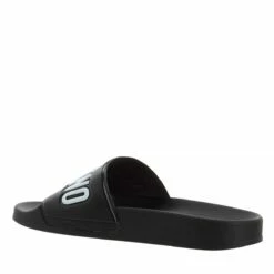 MOSCHINO Sabotd Pool25 Pvc Logo Nero Bianco Claquette 7 MOSCHINO Sabotd Pool25 Pvc Logo Nero Bianco Claquette -Pas Cher Fashionette Magasin A0182677 Moschino position 2