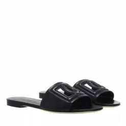 Dolce & Gabbana Logo Slides Black Claquette
