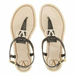 Valentino Garavani Sandals Black White Sandale 9 Valentino Garavani Sandals Black White Sandale -Pas Cher Fashionette Magasin A0184949 ValentinoGaravani position 4